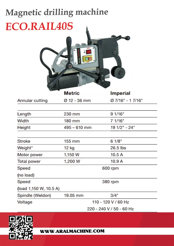 دریل مگنت یوروبور RAIL.40S دریل مگنت RAIL.40S